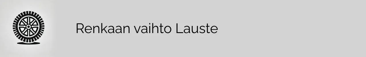 Renkaan vaihto Lauste